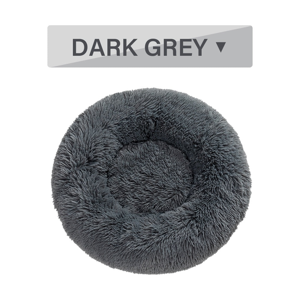 Fluffy Donut Dog Bed - Pawlunexa
