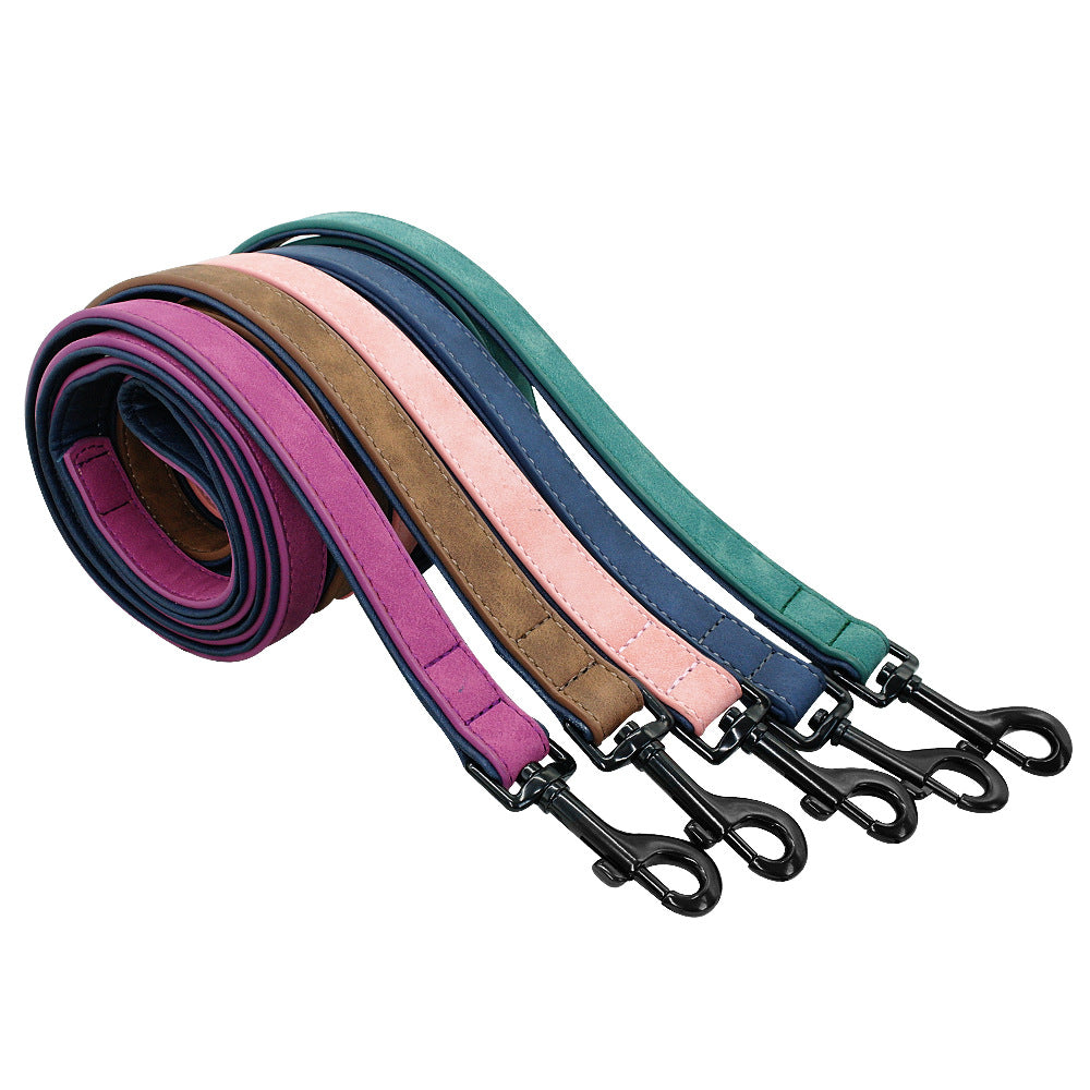 Durable Leather Dog Leash - Pawlunexa