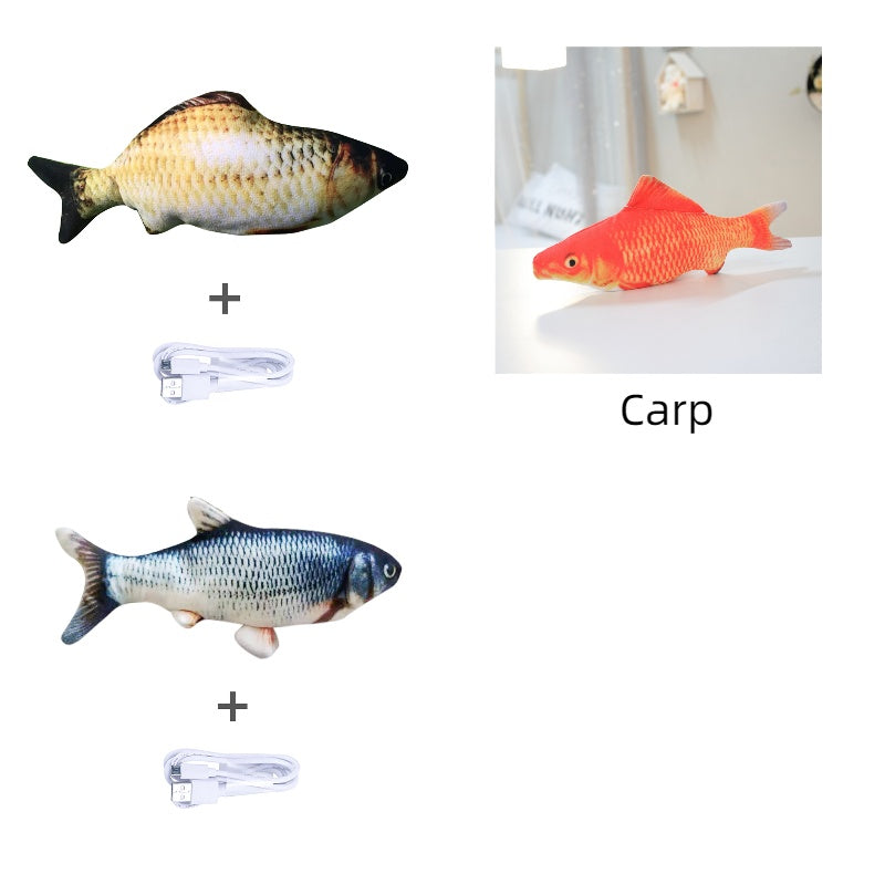 Simulation Electric Fish Toy for Cats - Pawlunexa