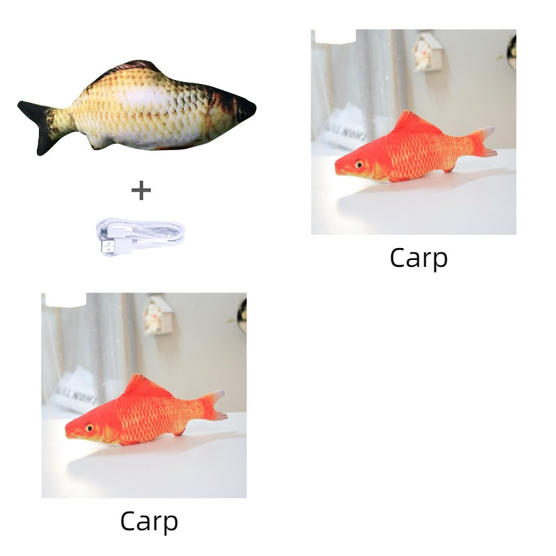 Simulation Electric Fish Toy for Cats - Pawlunexa