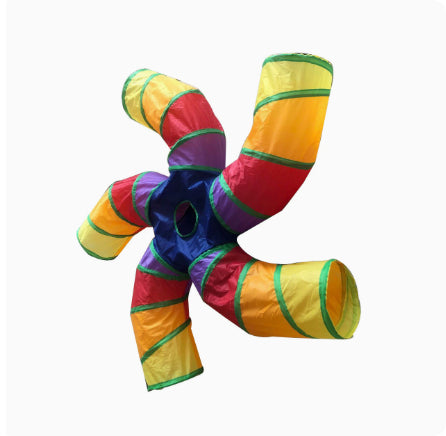 Cat Toy Tunnel with Tree Pattern - Pawlunexa