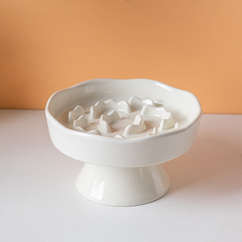 Ceramic Slow Feeder Pet Bowl
