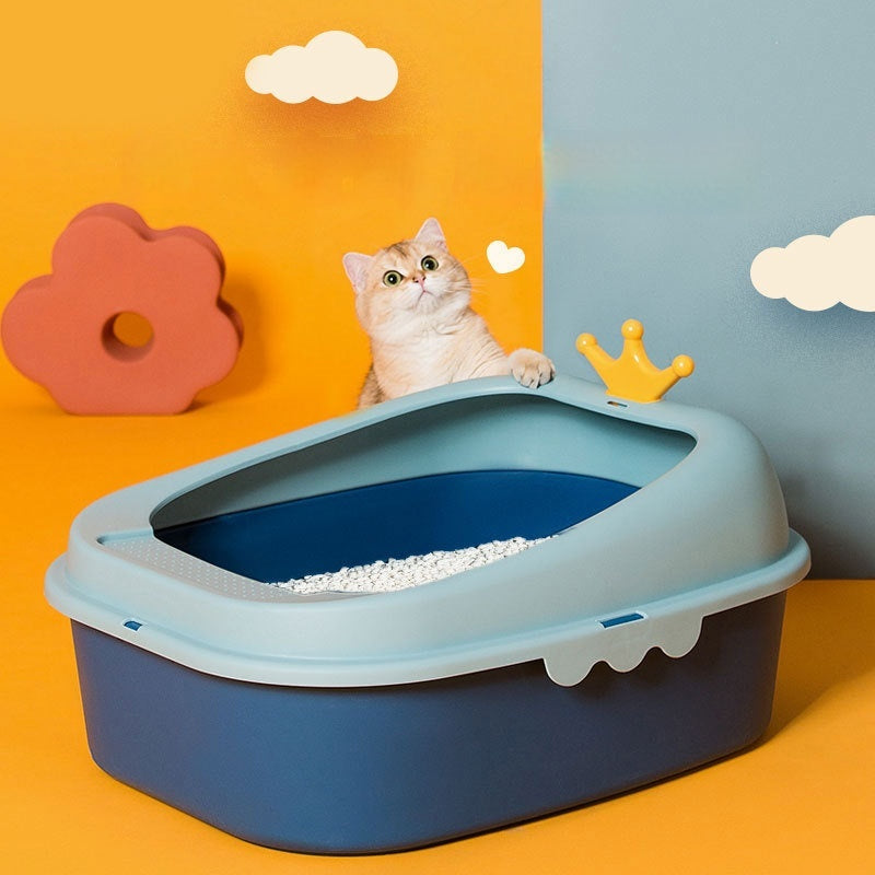 Oversized Semi-Enclosed Litter Box - Pawlunexa