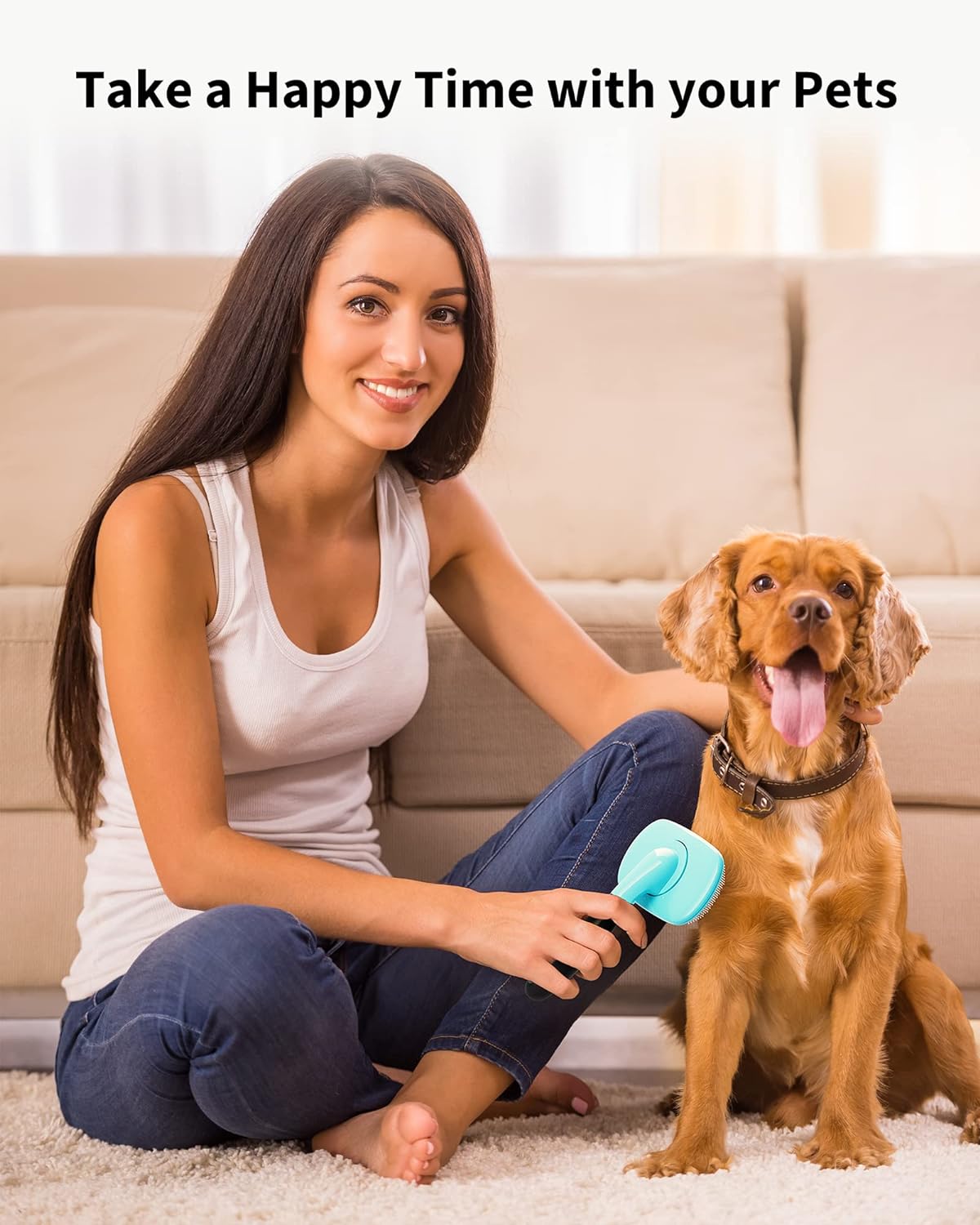 pet grooming brush - Pawlunexa