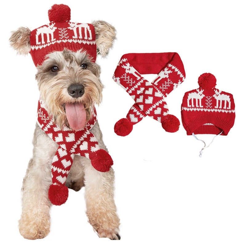 Pet Christmas Scarf Set - Pawlunexa