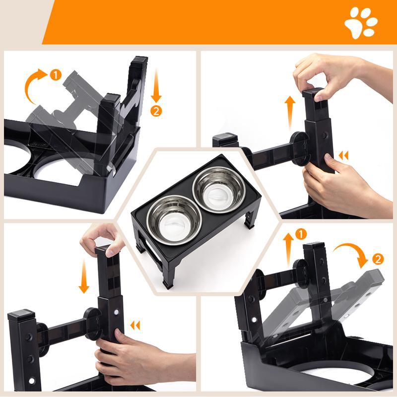 Pet Feeding Bowl with Neck Protection - Pawlunexa