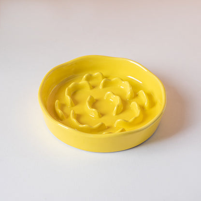 Ceramic Slow Feeder Pet Bowl
