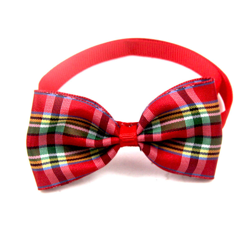 Fashionable Plaid Pet Scarf - Pawlunexa