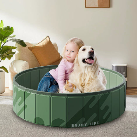 Pet-Friendly PVC Folding Bathtub - Pawlunexa