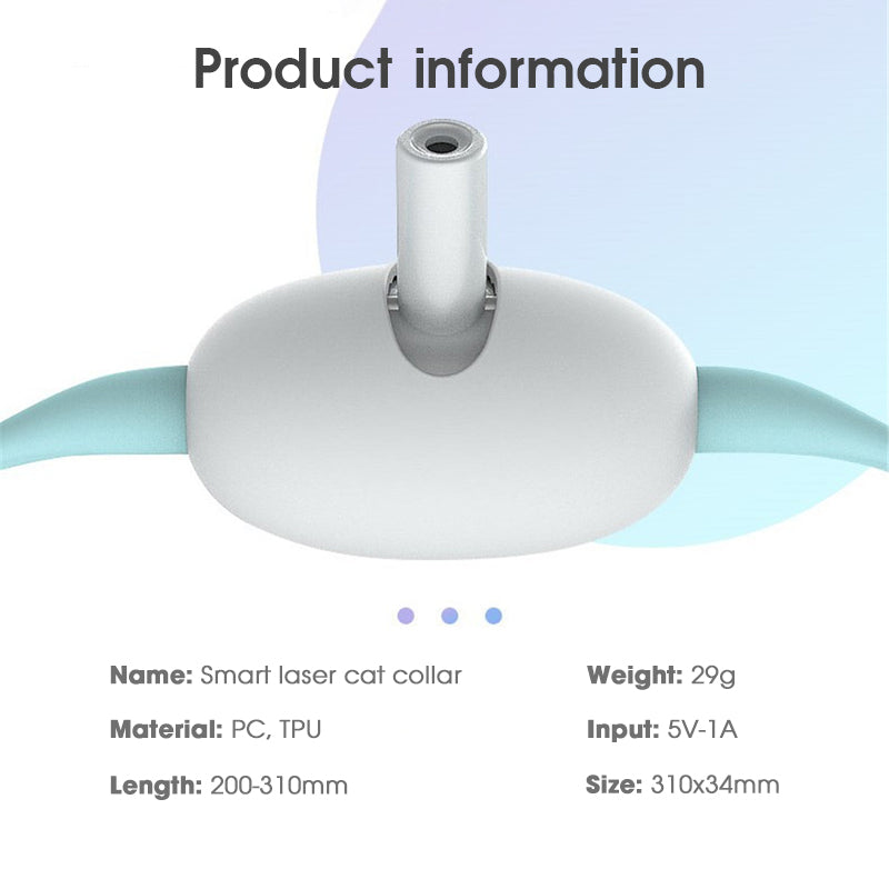 Smart Laser Cat Toy Collar - Pawlunexa