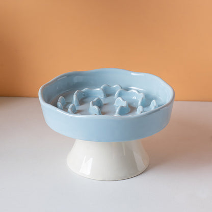 Ceramic Slow Feeder Pet Bowl