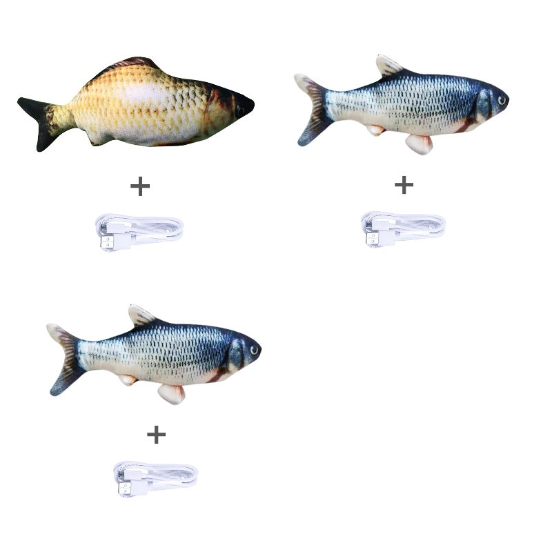 Simulation Electric Fish Toy for Cats - Pawlunexa