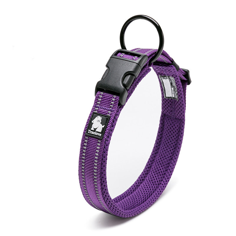 Reflective Padded Dog Collar - Pawlunexa