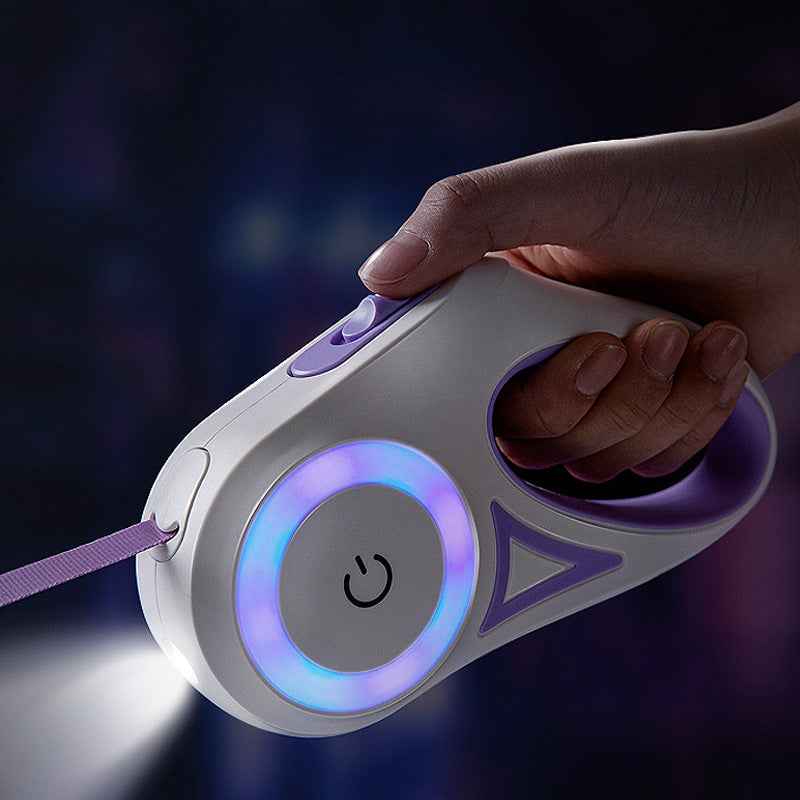 retractable dog leash with collar