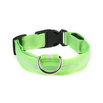 LED Pet Dog Collar Night Safety