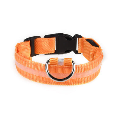 LED Pet Dog Collar Night Safety