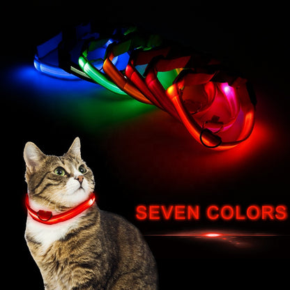 LED Pet Dog Collar Night Safety