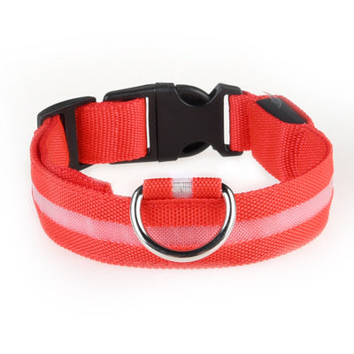 LED Pet Dog Collar Night Safety