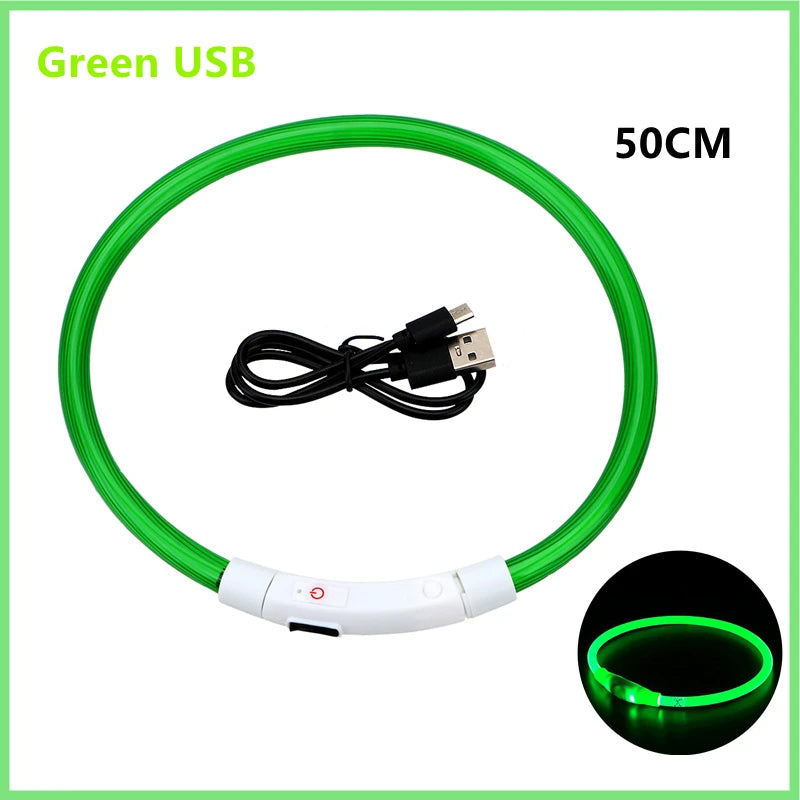 USB Rechargeable Led Glowing Dog Collar