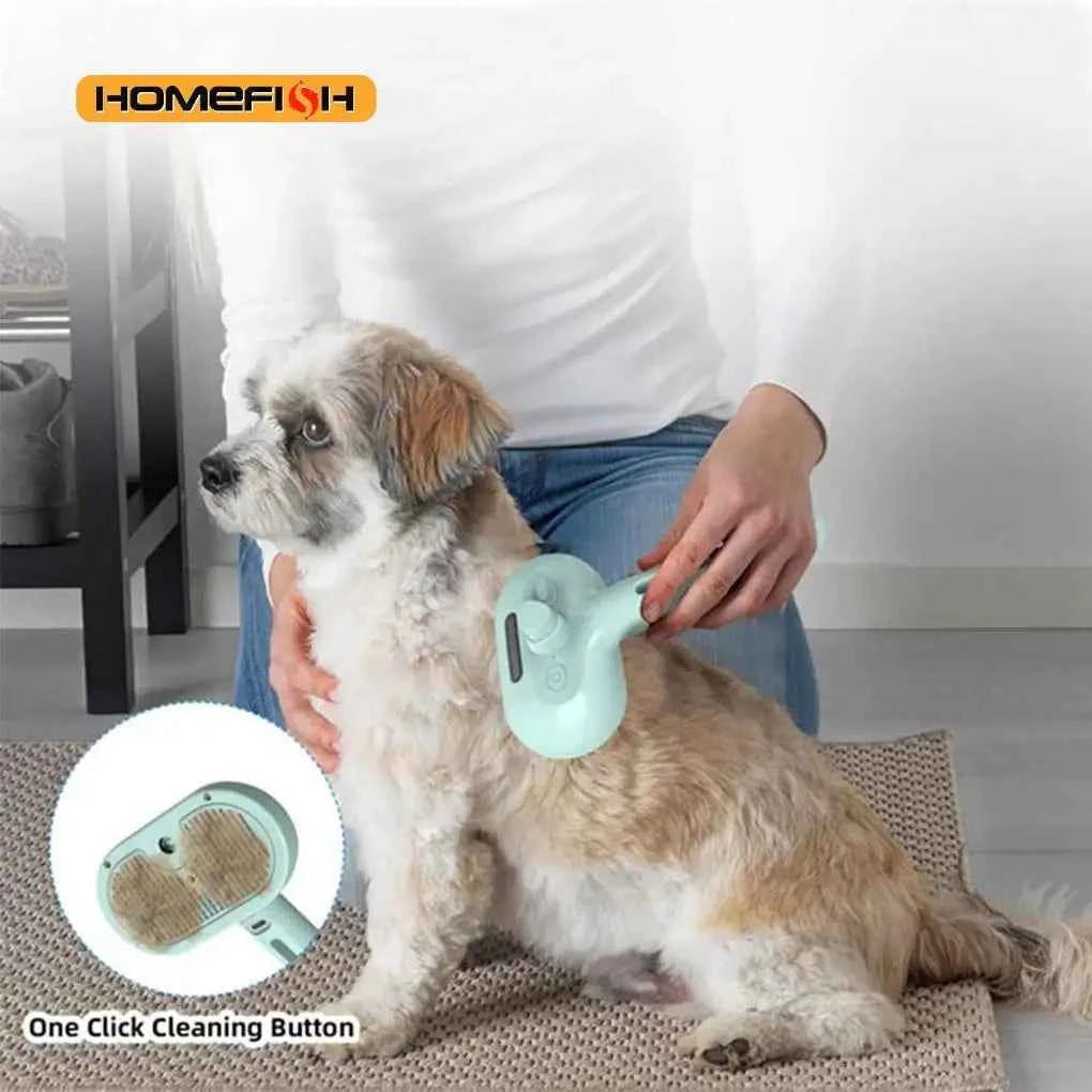 Luxury Dog Grooming Steam Brush - Revolutionize Your Dog's Grooming Experience