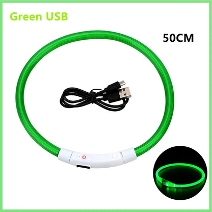 USB Rechargeable Led Glowing Dog Collar