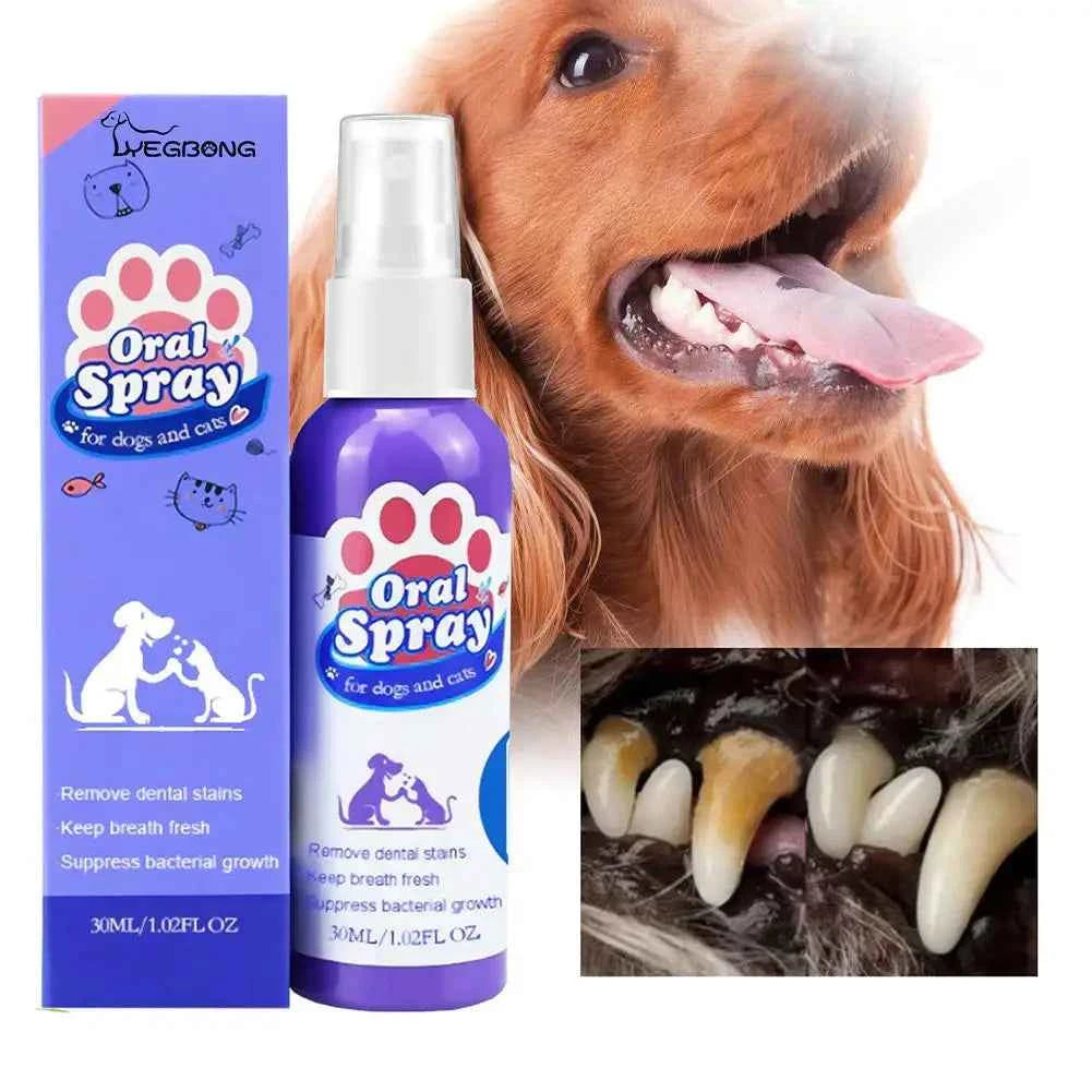 Pet Dental Spray for Fresh Breath – Eliminate Plaque and Tartar Build-Up