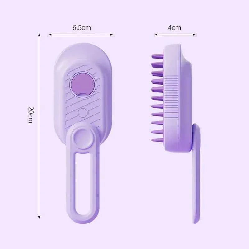 3-in-1 Pet Grooming Steamer Brush: Effortlessly Remove Tangles and Pamper Your Pet