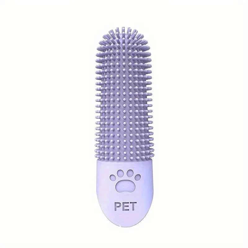 Soft Silicone Dog Toothbrush - 360° Finger Brush for Healthy Teeth and Gums