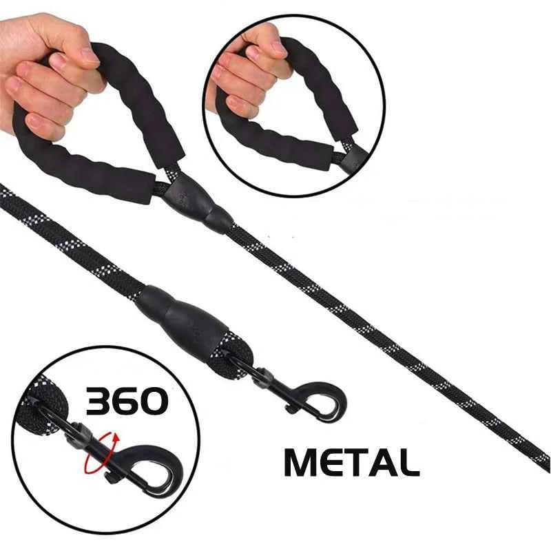 Reflective Dog Leash: Your Ultimate Safety Companion for Evening Walks