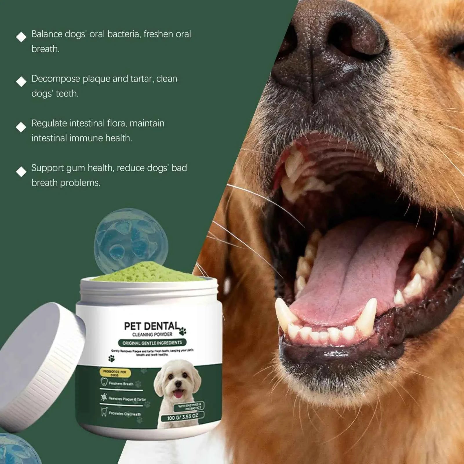 Revolutionize Your Dog's Dental Health with Our Premium Dog Dental Care Powder