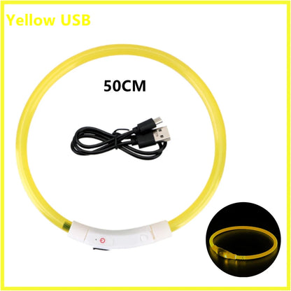 USB Rechargeable Led Glowing Dog Collar