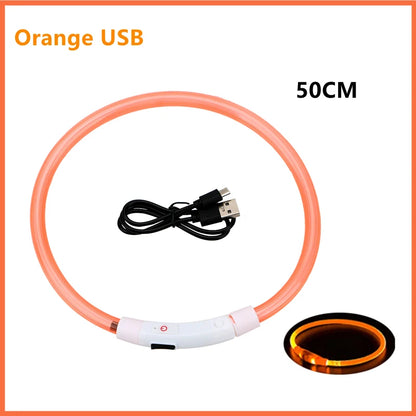 USB Rechargeable Led Glowing Dog Collar