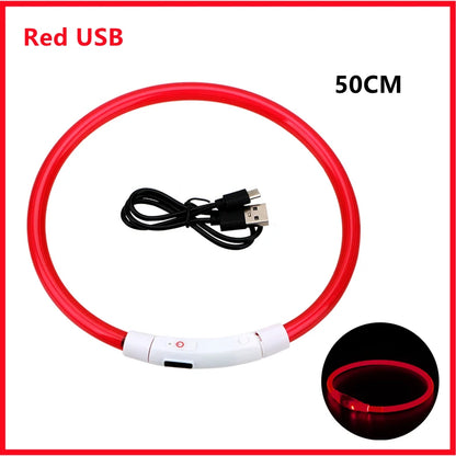 USB Rechargeable Led Glowing Dog Collar