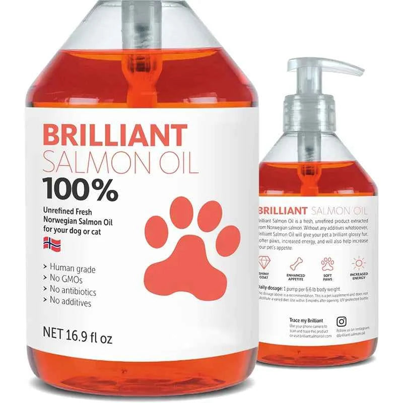 Nourish Your Pets with 200ml Salmon Fish Oil for Pets – Packed with 21 Omega Fatty Acids
