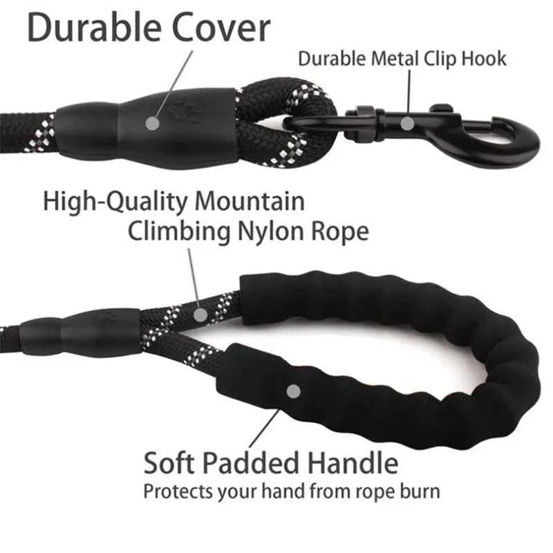 Reflective Dog Leash: Your Ultimate Safety Companion for Evening Walks
