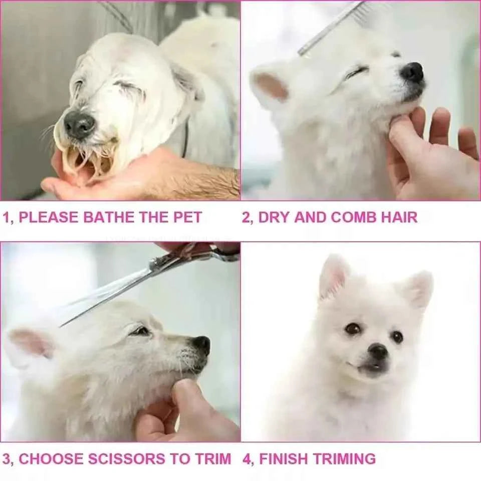 Professional Dog Grooming Scissors Kit - Effortless, Safe Grooming for Your Pets