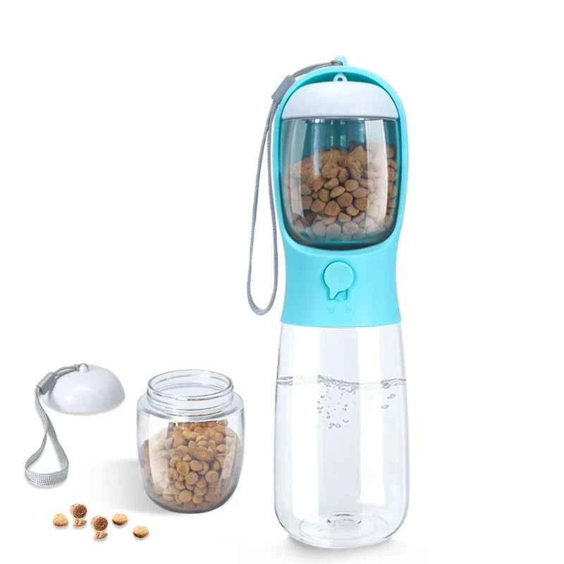 Portable Dog Water Bottle & Food Container: Ultimate Travel Solution for Pets