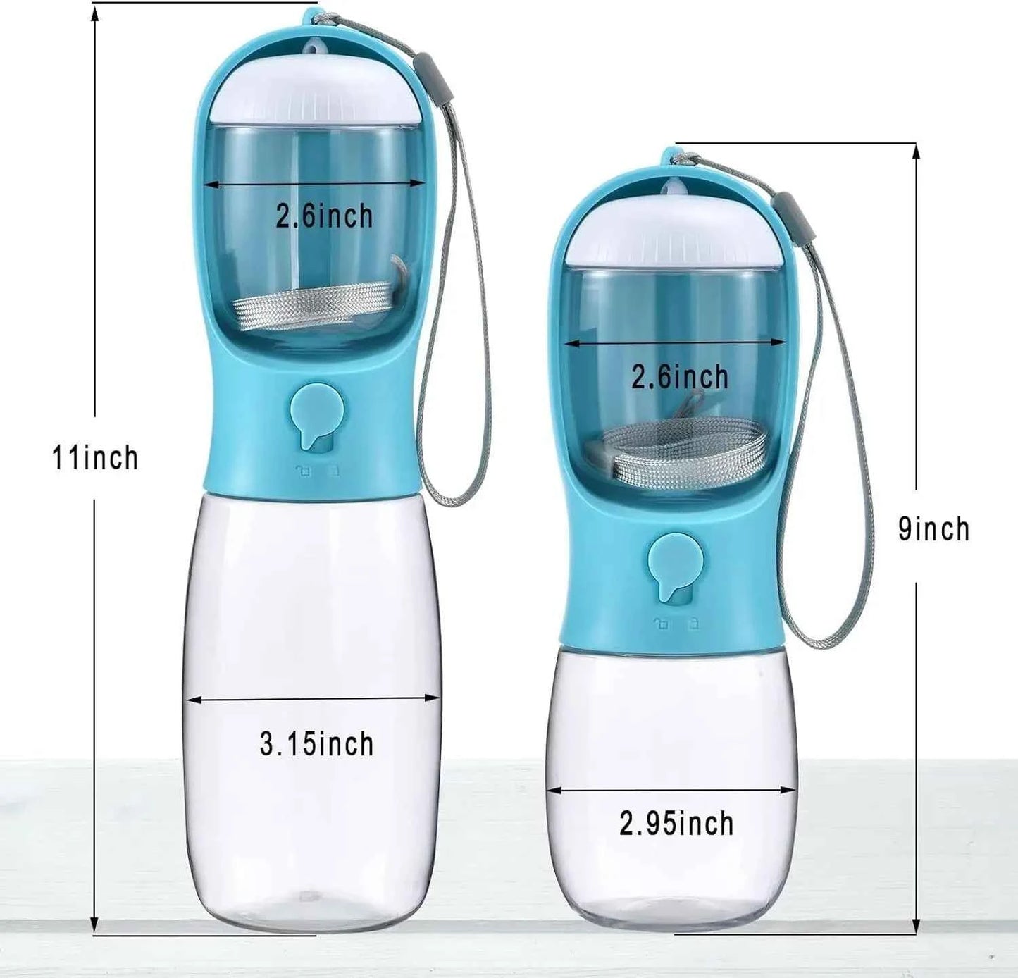 Portable Dog Water Bottle & Food Container: Ultimate Travel Solution for Pets