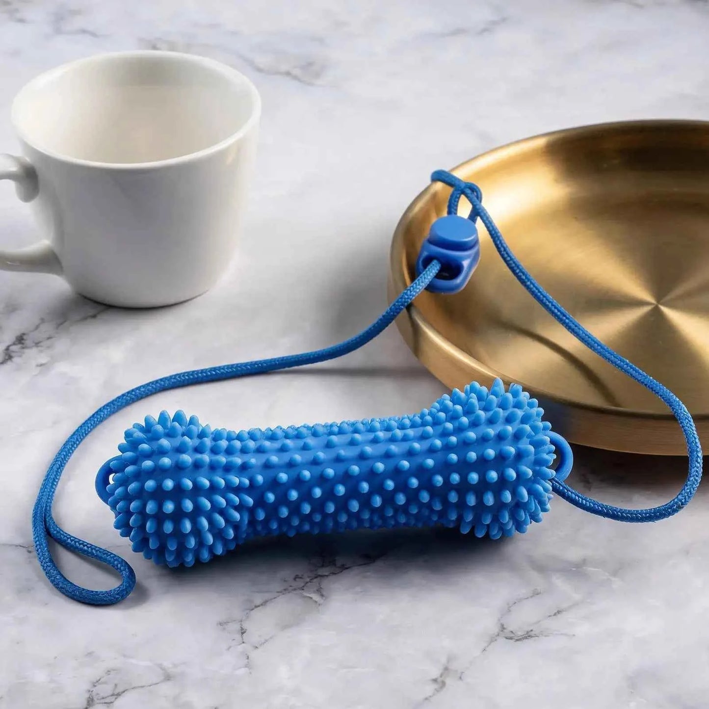 Dog Chew Toy for Teeth Cleaning: Double-Action Rubber Chewer for Happy, Healthy Smiles