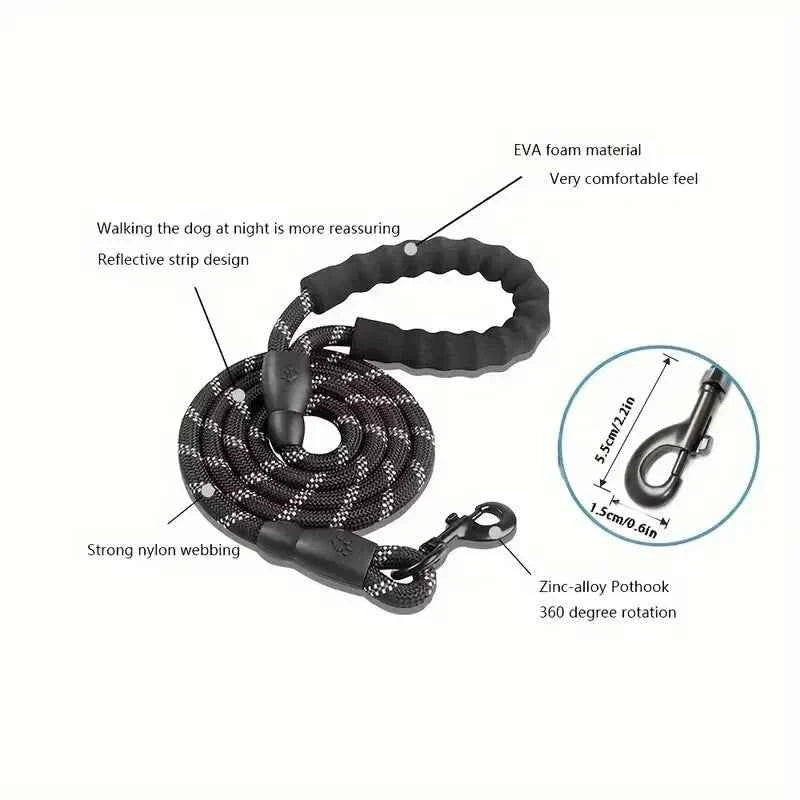 Reflective Dog Leash: Your Ultimate Safety Companion for Evening Walks