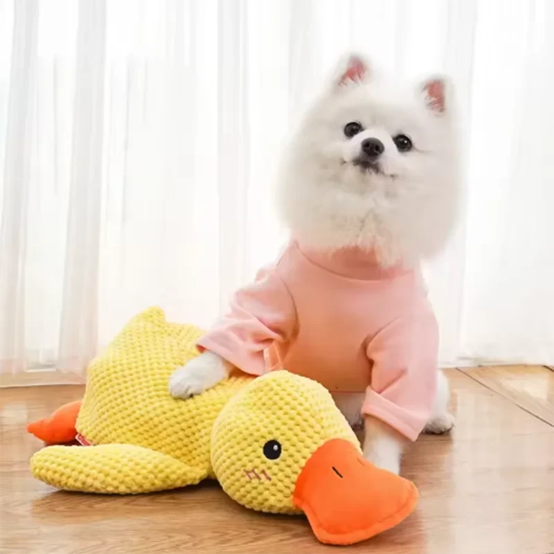 Bite Resistant Dog Toy - Interactive Plush Stomping Duck for Your Playful Pup