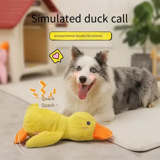 Bite Resistant Dog Toy - Interactive Plush Stomping Duck for Your Playful Pup