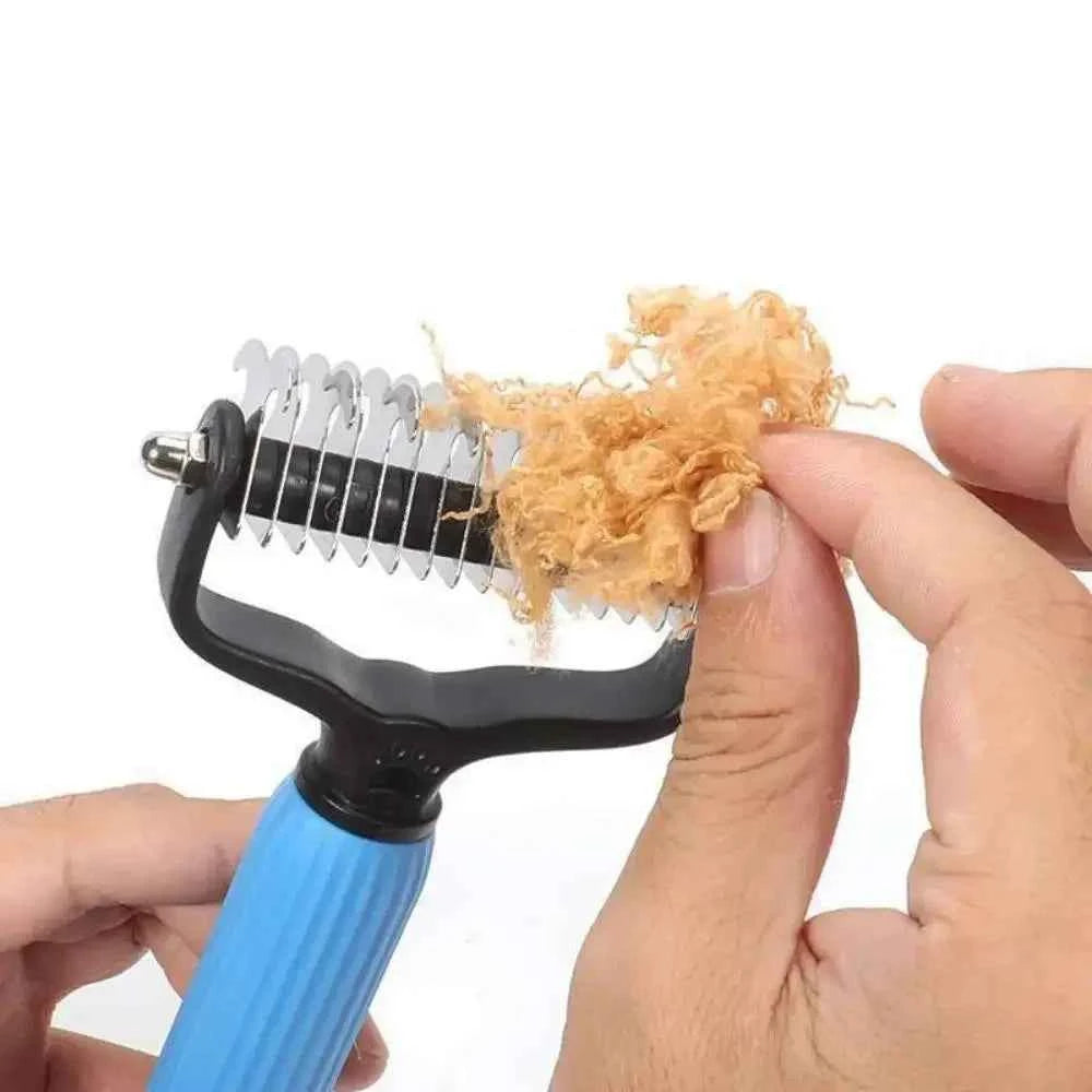 Ultimate Pet Detangling Comb for Dogs – Effortless Grooming with Dual-Sided Stainless Steel Blades