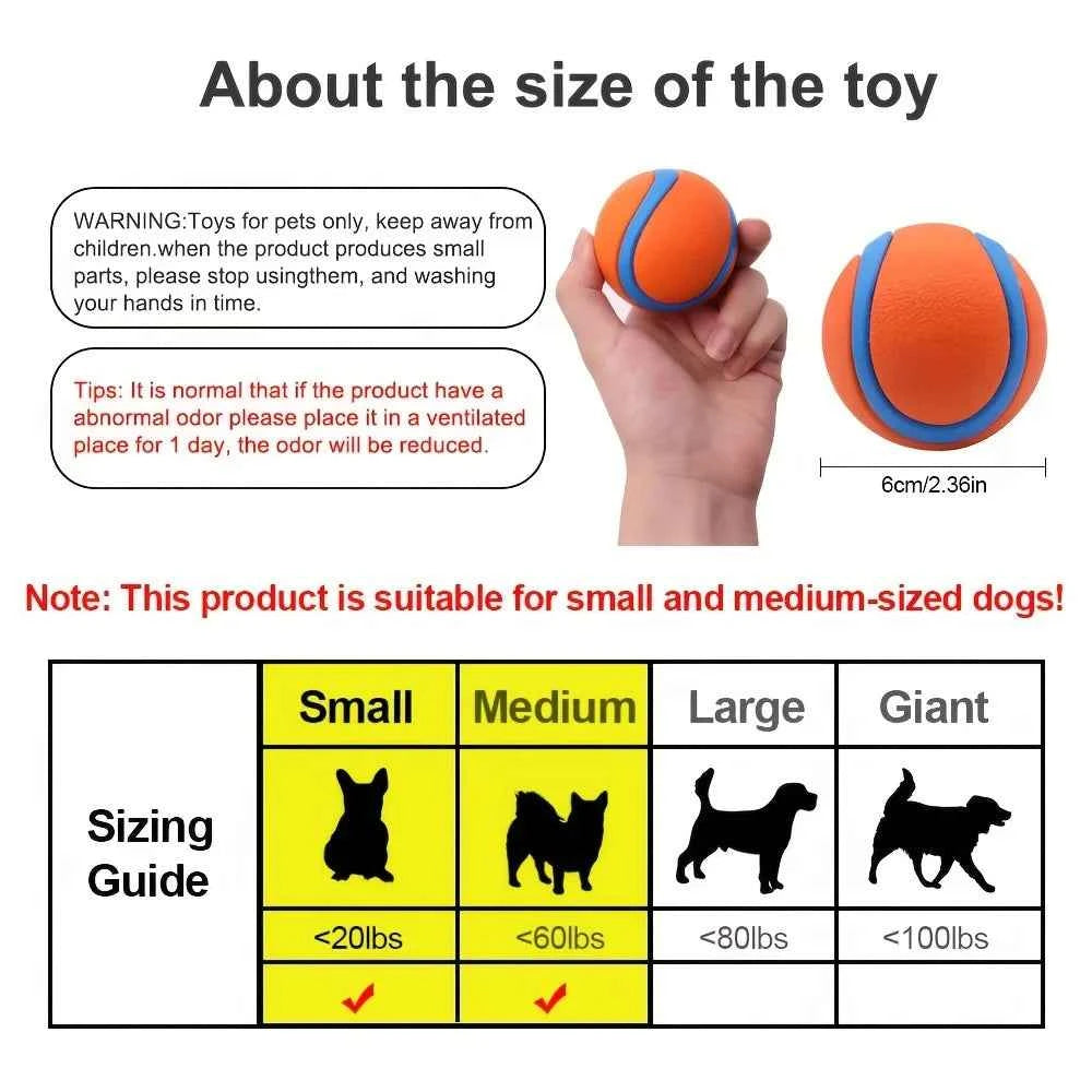 Interactive Durable Silicone Dog Chew Ball - Perfect Pet Toy for Medium Breeds