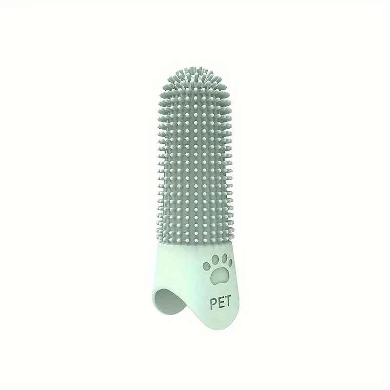 Soft Silicone Dog Toothbrush - 360° Finger Brush for Healthy Teeth and Gums
