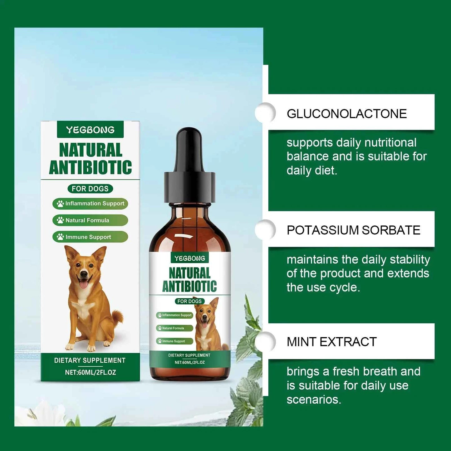 Immune-Boosting Multivitamin for Dogs - Daily Vitality & Skin Comfort in a Gentle 60ml Formula