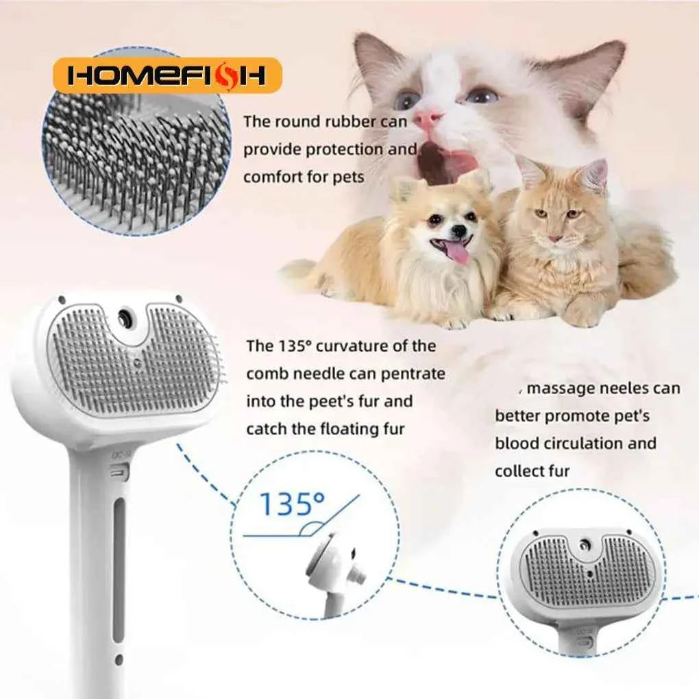 Luxury Dog Grooming Steam Brush - Revolutionize Your Dog's Grooming Experience