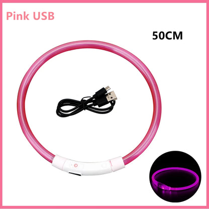 USB Rechargeable Led Glowing Dog Collar