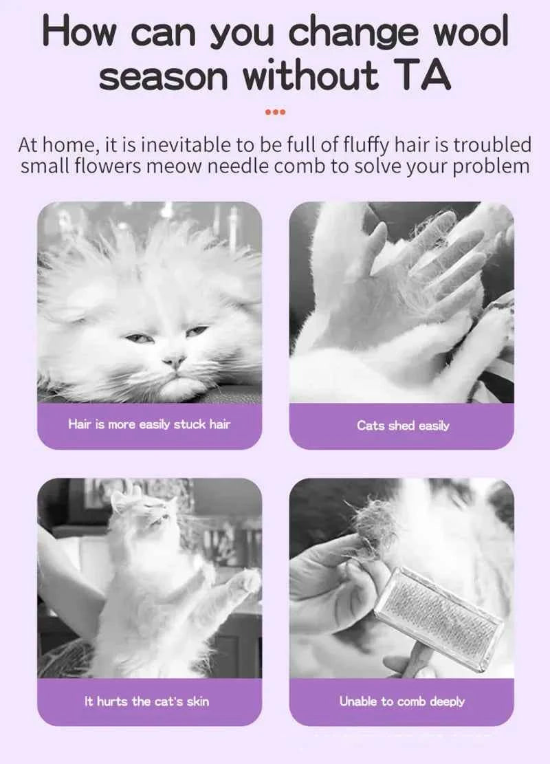 3-in-1 Pet Grooming Steamer Brush: Effortlessly Remove Tangles and Pamper Your Pet