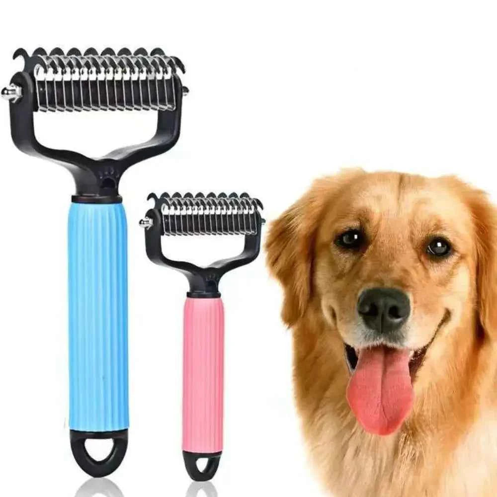Ultimate Pet Detangling Comb for Dogs – Effortless Grooming with Dual-Sided Stainless Steel Blades